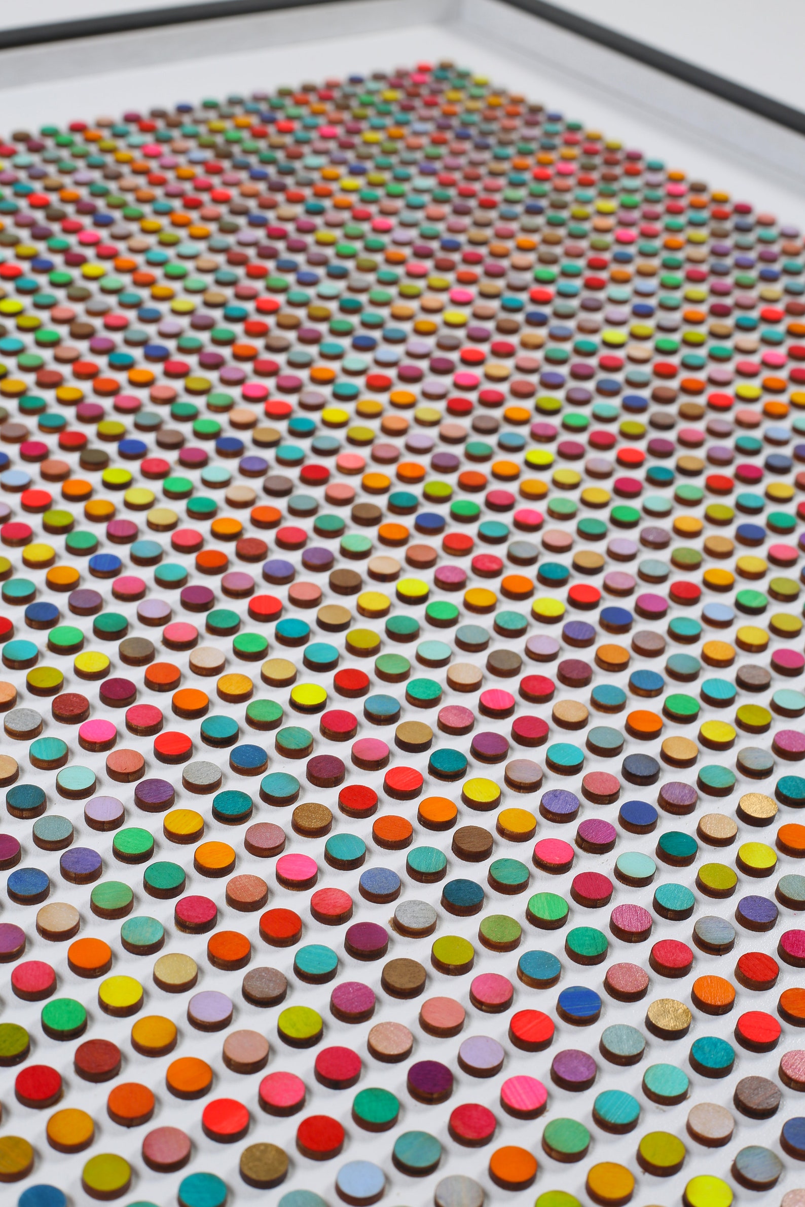 Original Wall Art 3d Dot Collage Dot Painting Geometric Etsy