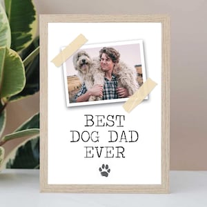 Gepersonaliseerde fotocadeau huisdier | Aangepaste afdruk hond en eigenaar | Cadeau van de hond | Hondenmoeder of hondenvader cadeau | Afdrukbare muurkunst downloaden | kat: