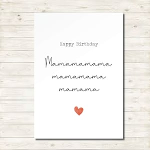 Dada birthday day card from baby / toddler. Sentimental mummy card. Personalised dad mama keepsake card son daughter. Funny Dadadada nana
