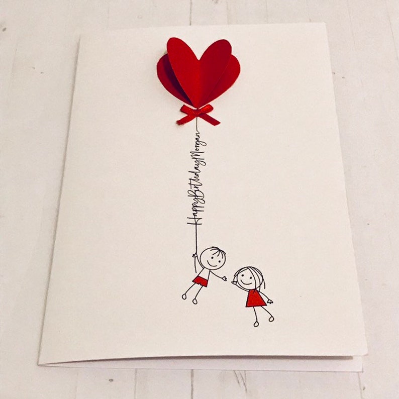 Anniversary Card   Engagement Love Greeting Card  Handmade Purple Hearts Quartz Valentines Day