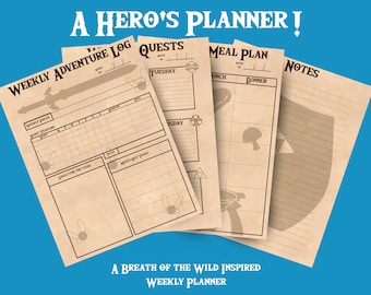 A Hero's Planner! BotW/TotK Inspired Weekly Planner