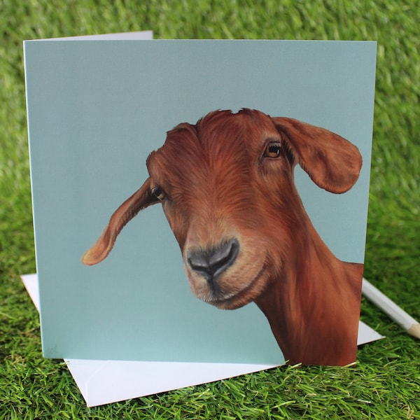 Goat Greeting Card - Goat Card - Blank Card - Birthday - Thank You - Gary the Goat