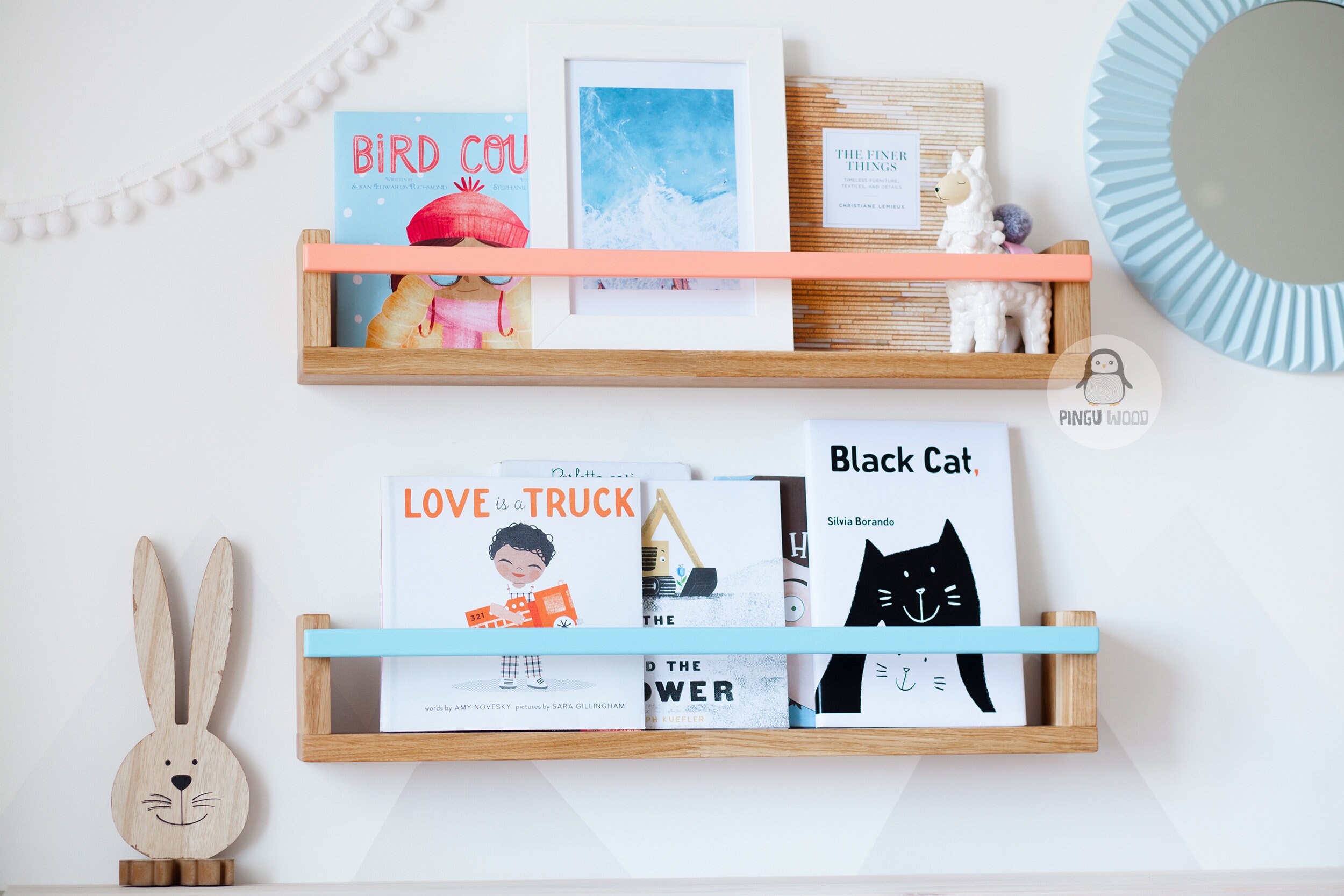 Wolkenregal Aus Massivholz - Niedliche Schwimmende Wandregale Für Kinderzimmer & Wohnbereich