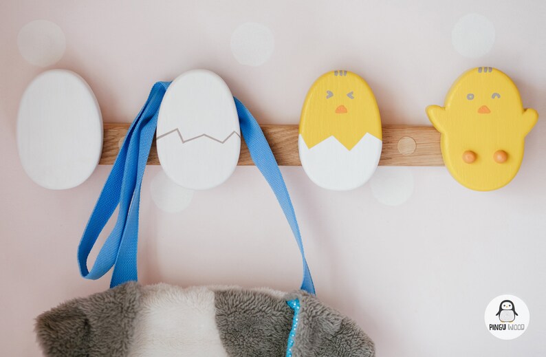 Cute Wall Hooks Wooden Nursery Hanger Coat Hook Coat Rack Etsy