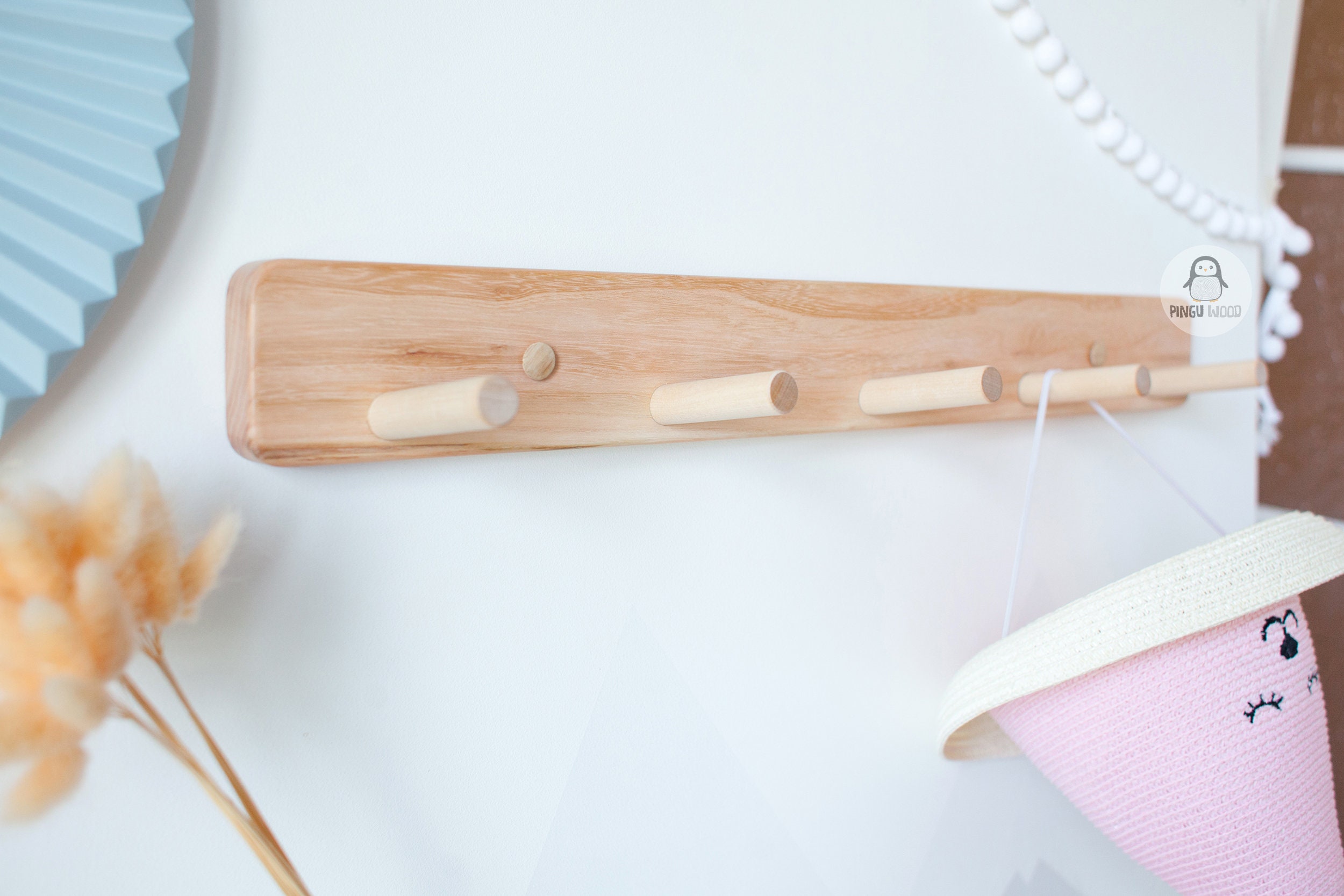 Wooden Peg Rail Peg Rack Wall Coat Rack Towel Rack Hat Etsy