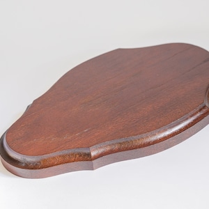 Trophy Mounting Plaque Wooden Base Shield For Roe Deer