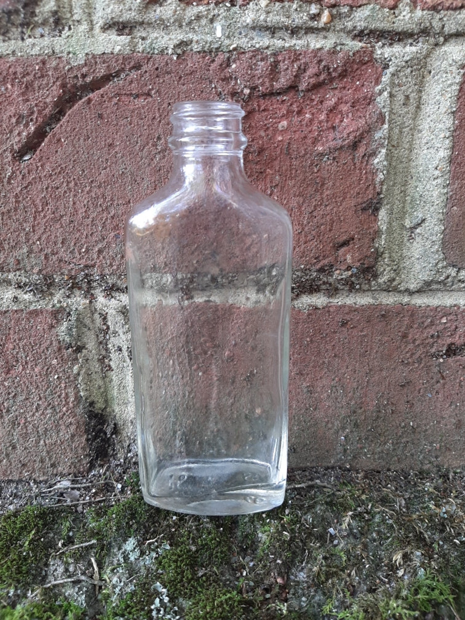 Unmarked Straight Edge Vintage Glass Bottle Etsy 日本