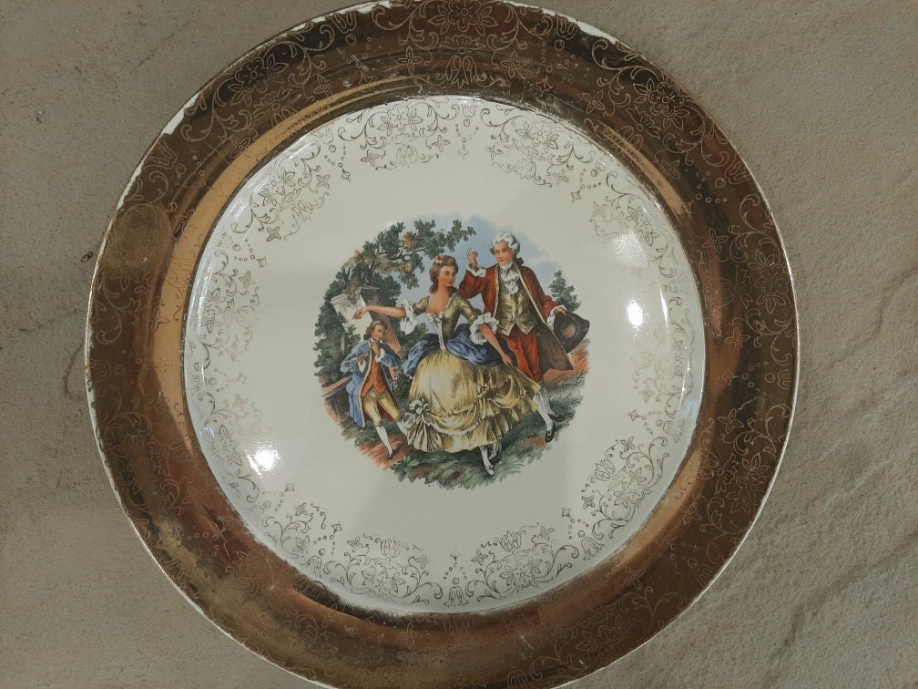 Crestogold Plate and Saucers Etsy Singapore