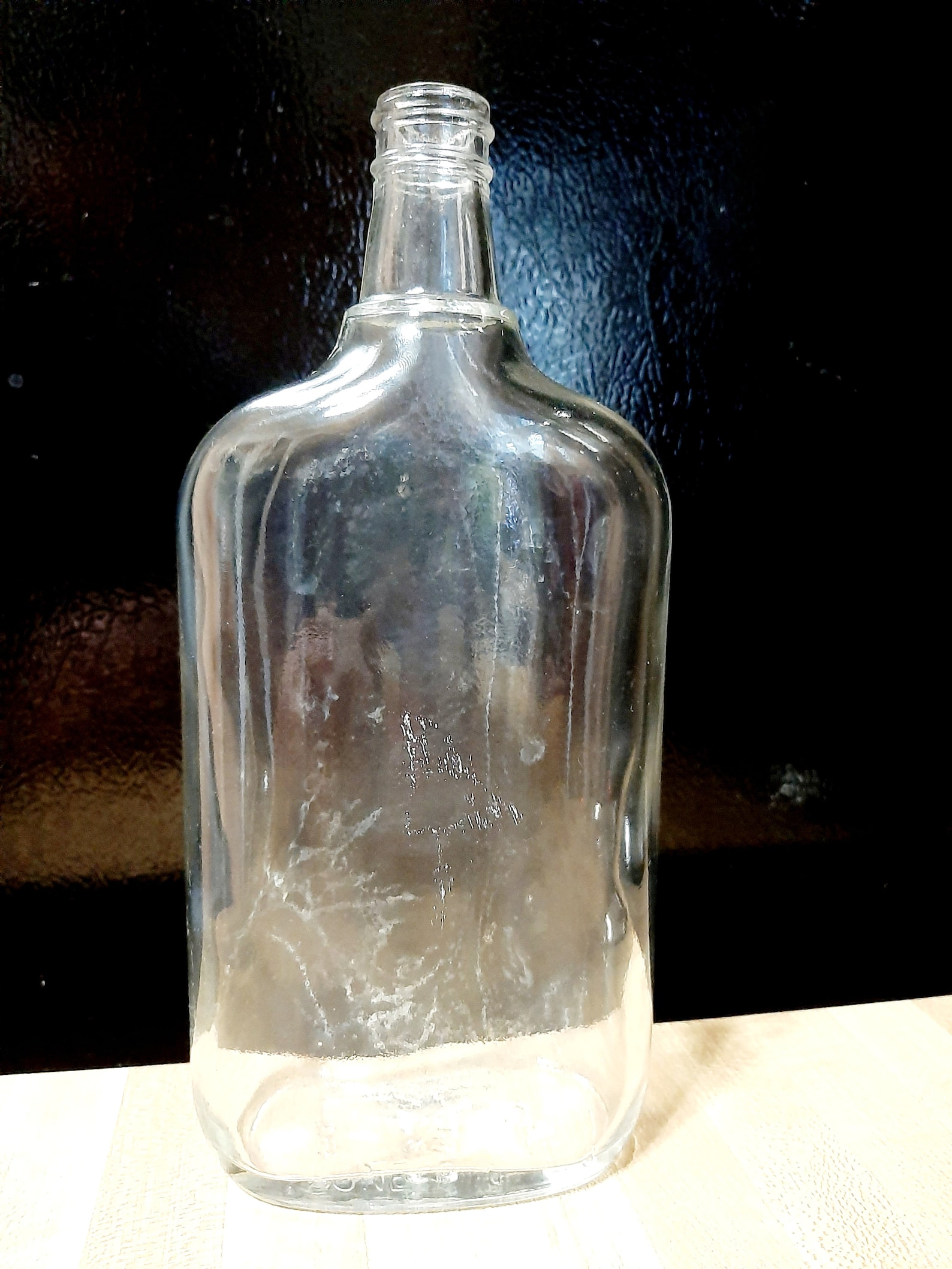 One Pint Liquor Bottle Skinny Neck Etsy