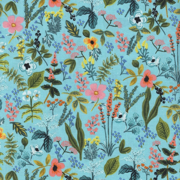 Rifle Paper Co Amalfi - herb garden in aqua