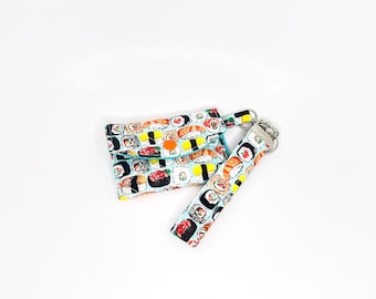 Key Fob and Quilted Pouch Keychain Set