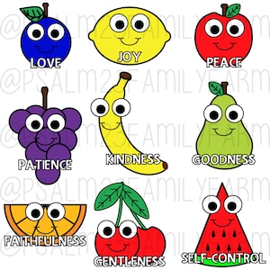 Fruit de l’esprit Imprimer et couper SVG