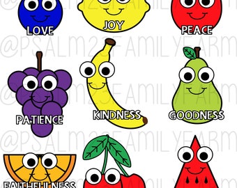 Fruit of the Spirit Print and Cut SVG