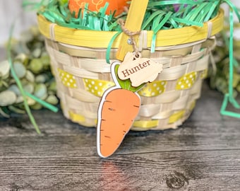 Eater Basket Tag| Kid Basket Tag| Easter| Farmhouse| Easter Gift| Rustic| HJRustic