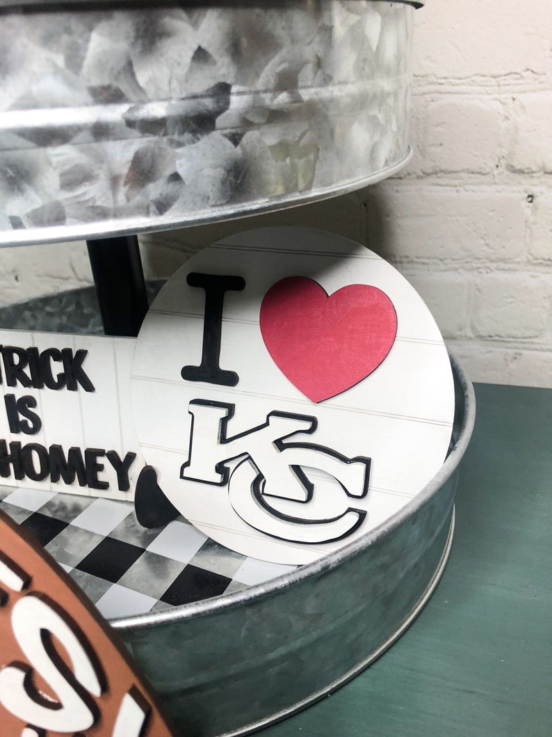 Kansas City Chiefs Party Decorations Chiefs Tiered Tray Tiered Tray|Chiefs decor Kansas City Chiefs Tiered Tray Kansas City Chiefs