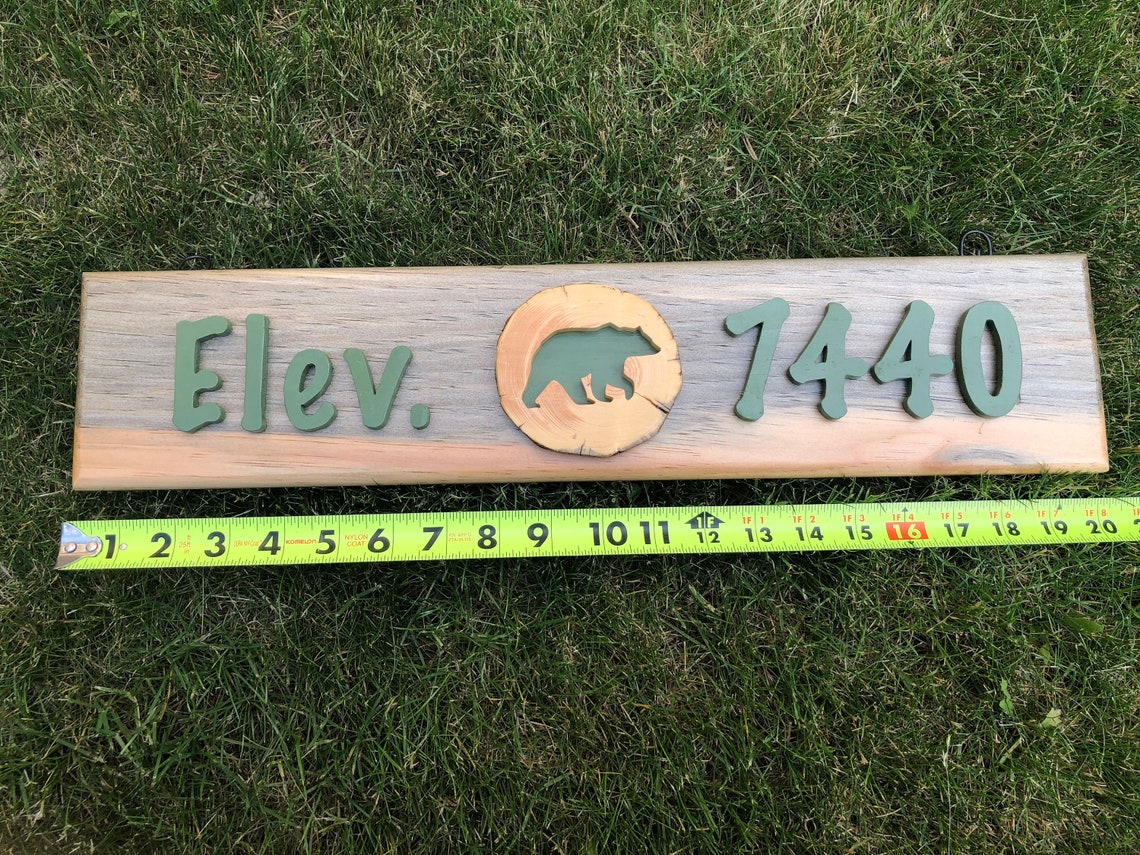 Custom Elevation Sign Etsy