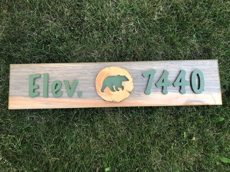 Custom Elevation Sign Etsy