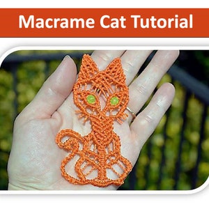 Tutorial - Macrame Cat Step-by-step instructions with images