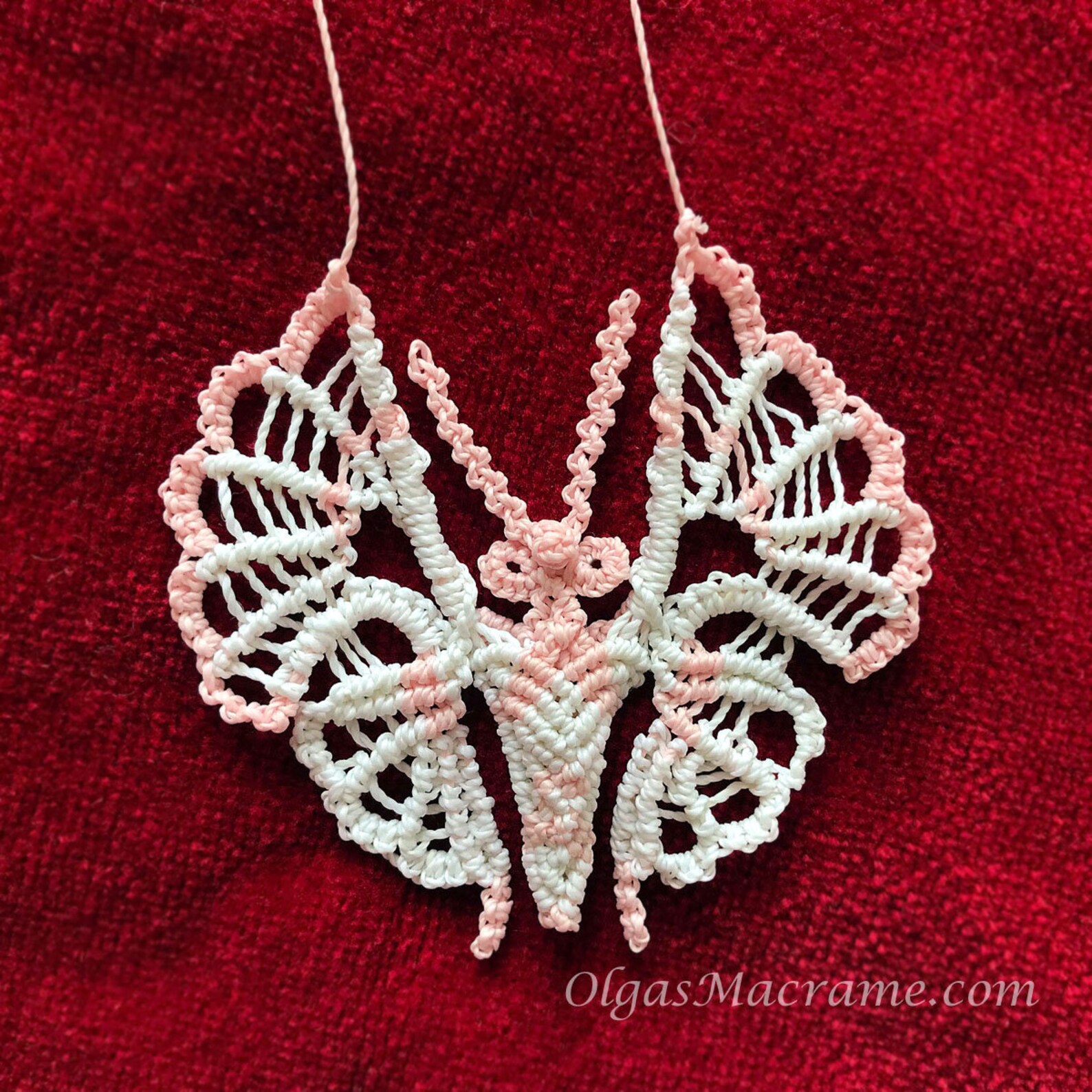 Tutorial Macrame Butterfly Pattern Etsy Australia