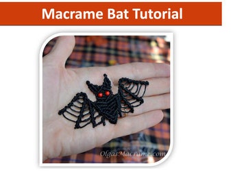 Tutorial - Macrame Bat Step-by-step instructions with images