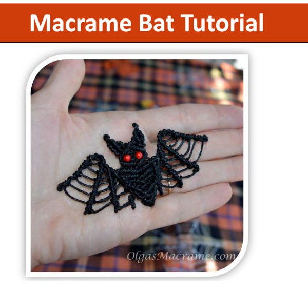 Tutorial - Macrame Bat Step-by-step instructions with images