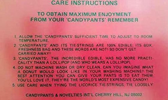 CANDYPANTS FEMALE Edible Underwear Comes in Different Flavors
