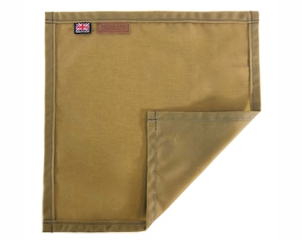 Waxed Canvas Ground mat, oilskin work pad, traditional handmade bushcraft, survival, camping, outdoors