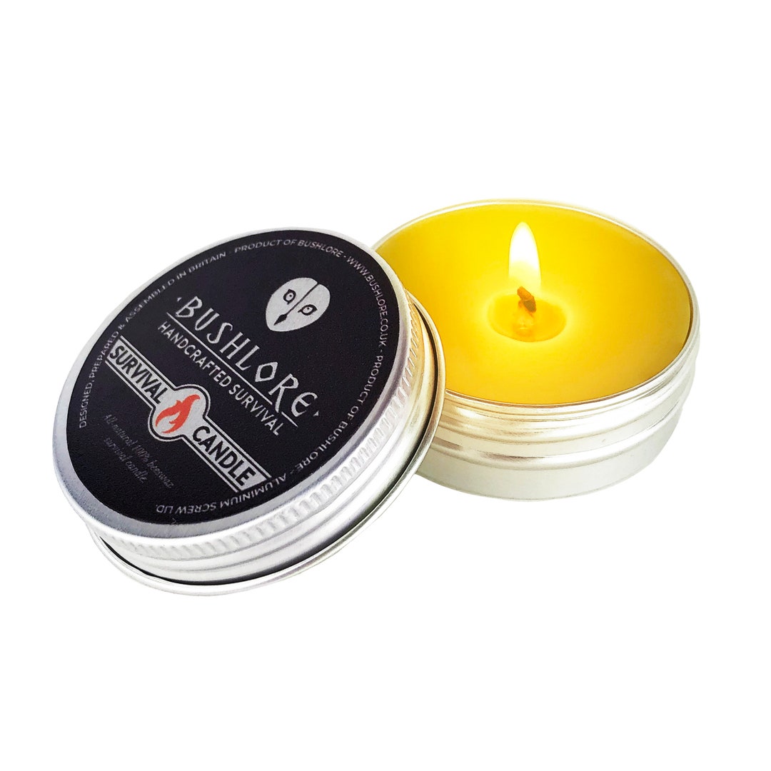 Beeswax Survival Candle Nano All Natural Bushcraft Etsy