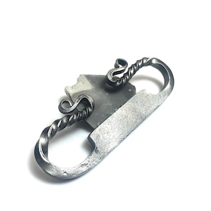 Flint and Steel, Carbon Striker, Fire Starting Bushcraft, Camping, Survival, Traditional Hand Forged