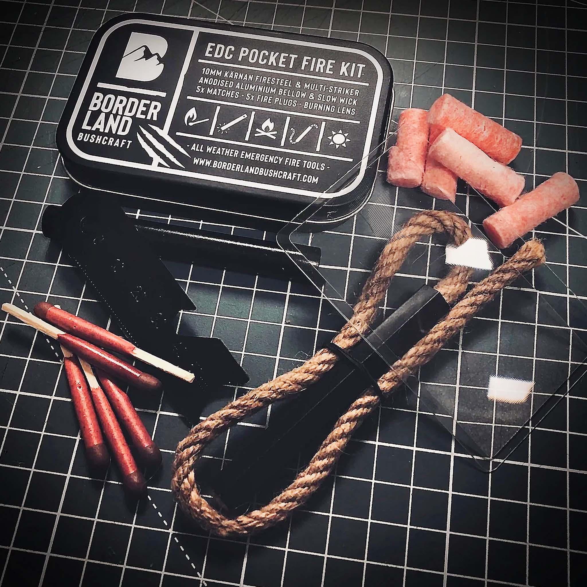 Briquet à Feu Bushcraft - Tige En Acier Et Gâchette - 15,2 Cm X 1,2 Cm - Neuf