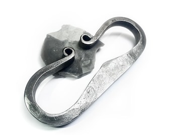 Flint and Steel, Carbon Striker, Fire Starting Bushcraft, Camping, Survival, Traditional Handmade and Hand Forged