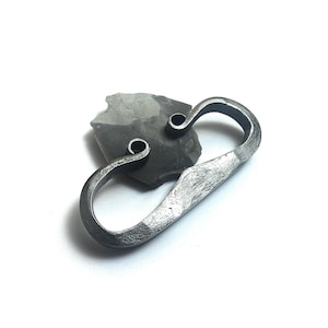 Viking Flint and Steel, Small Carbon Striker, Fire Starting Bushcraft, Camping, Survival, Traditional Hand Forged