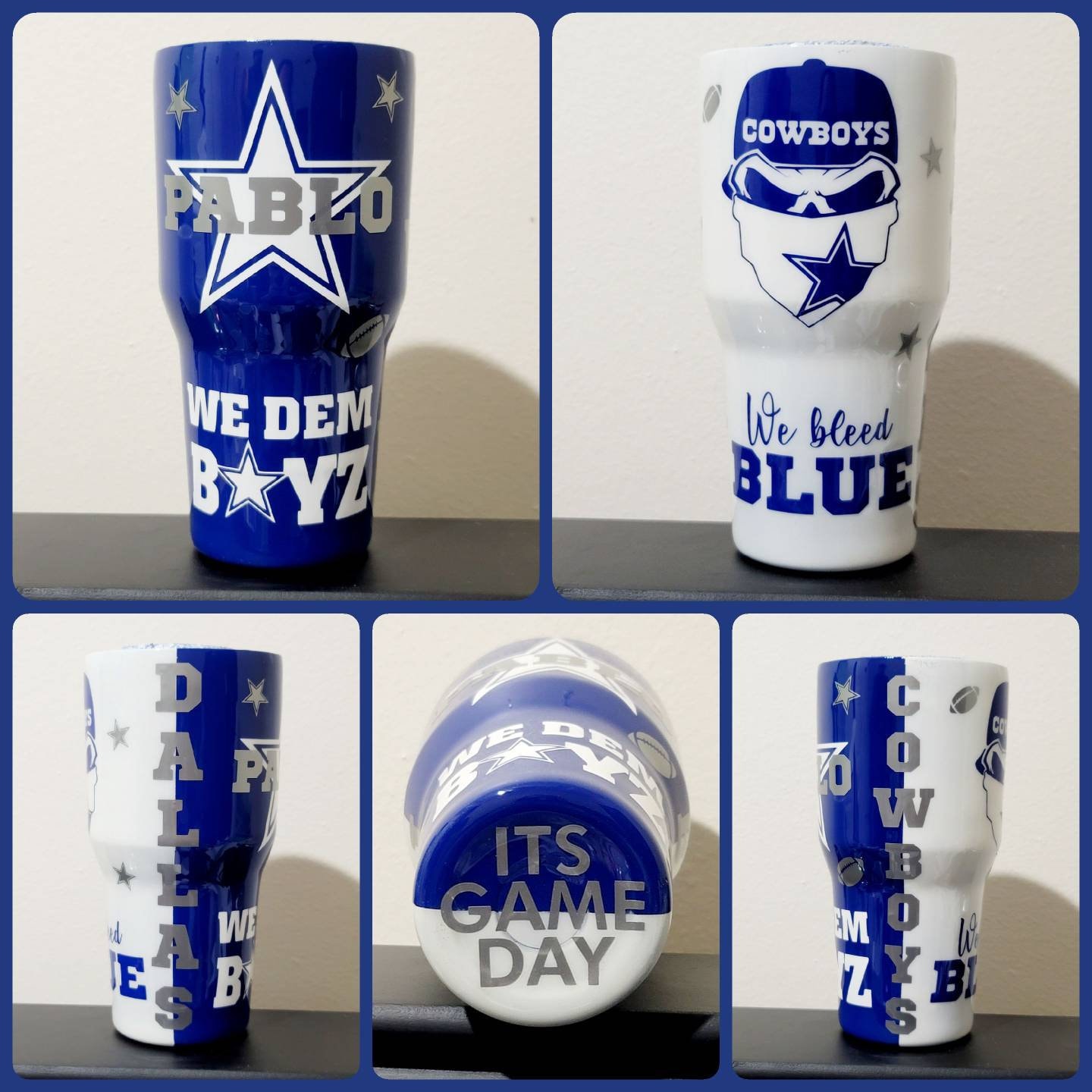 Dallas Cowboys Tumbler, Cowboys Cup, Cowboys Tumbler, Football Cup