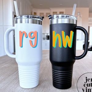 Monogram Decals, Personalized Initial Decals, 3D Shadow Block Monograms, Double Layered Monograms, Custom Initial Decals, Party Favor Idea