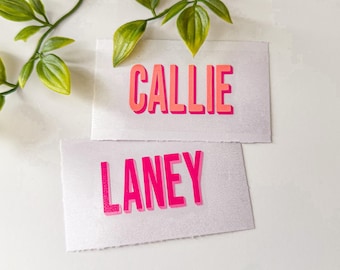 Double Layered Name Sticker, 3D Shadow Name Vinyl Decal, Custom Name Decals, Personalized Gift, Water Resistant Vinyl Sticker, Tumbler Decal