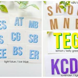 Double Layer Monogram Decal | 3D Shadow Layered Stickers | Personalized Gift Idea | Shadow Block Decals | Custom Initials | Tumbler Decal immagine 9