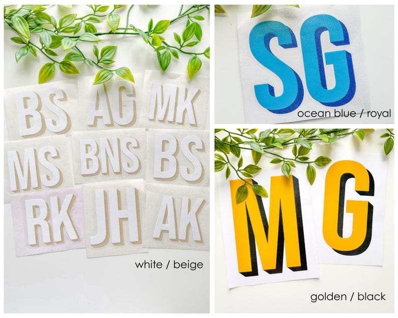Double Layer Monogram Decal | 3D Shadow Layered Stickers | Personalized Gift Idea | Shadow Block Decals | Custom Initials | Tumbler Decal immagine 8