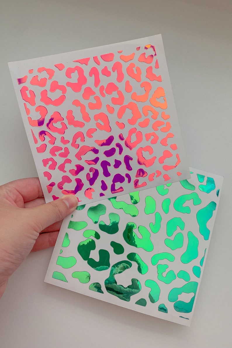 Leopard Print Vinyl Decal Leopard Print Sticker DIY Etsy