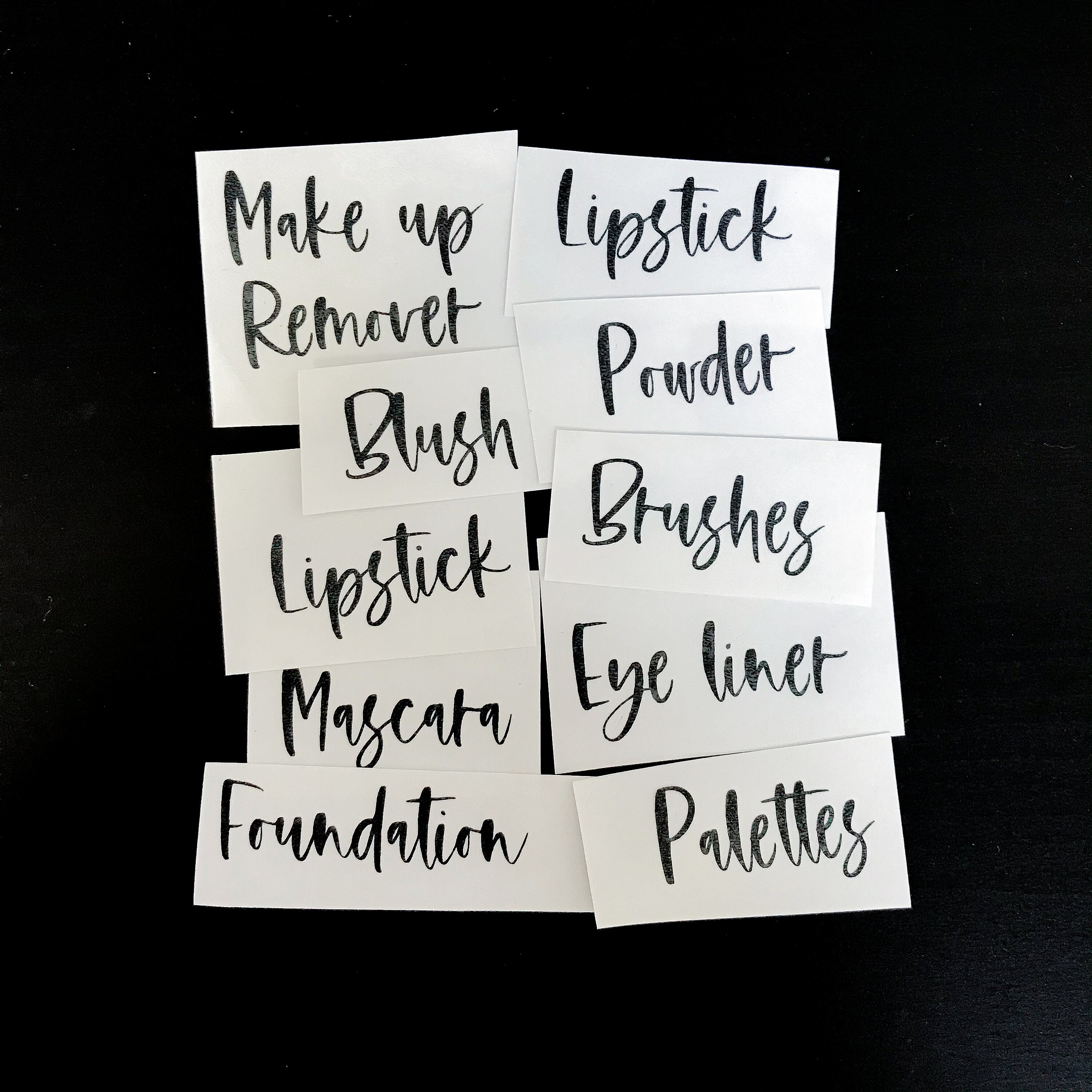 make up drawer labels makeup organization ideas makeup etsy