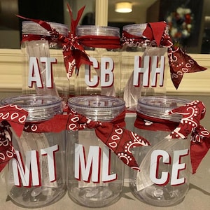 Double Layer Monogram Decal | 3D Shadow Layered Stickers | Personalized Gift Idea | Shadow Block Decals | Custom Initials | Tumbler Decal immagine 16