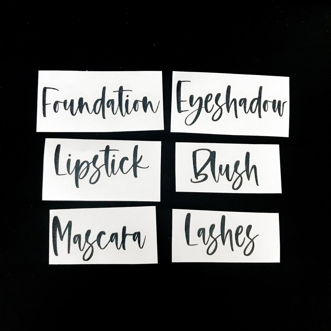 Make Up Drawer Labels. Makeup Organization Ideas. Makeup Etsy