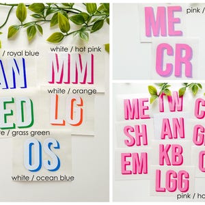 Double Layer Monogram Decal | 3D Shadow Layered Stickers | Personalized Gift Idea | Shadow Block Decals | Custom Initials | Tumbler Decal immagine 10