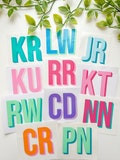Double Layer Monogram Sticker | 3D Shadow Initial Letters Vinyl Decal | Custom 1  2 or 3 Letters Initial Stickers | Personalized Gift Idea product logo