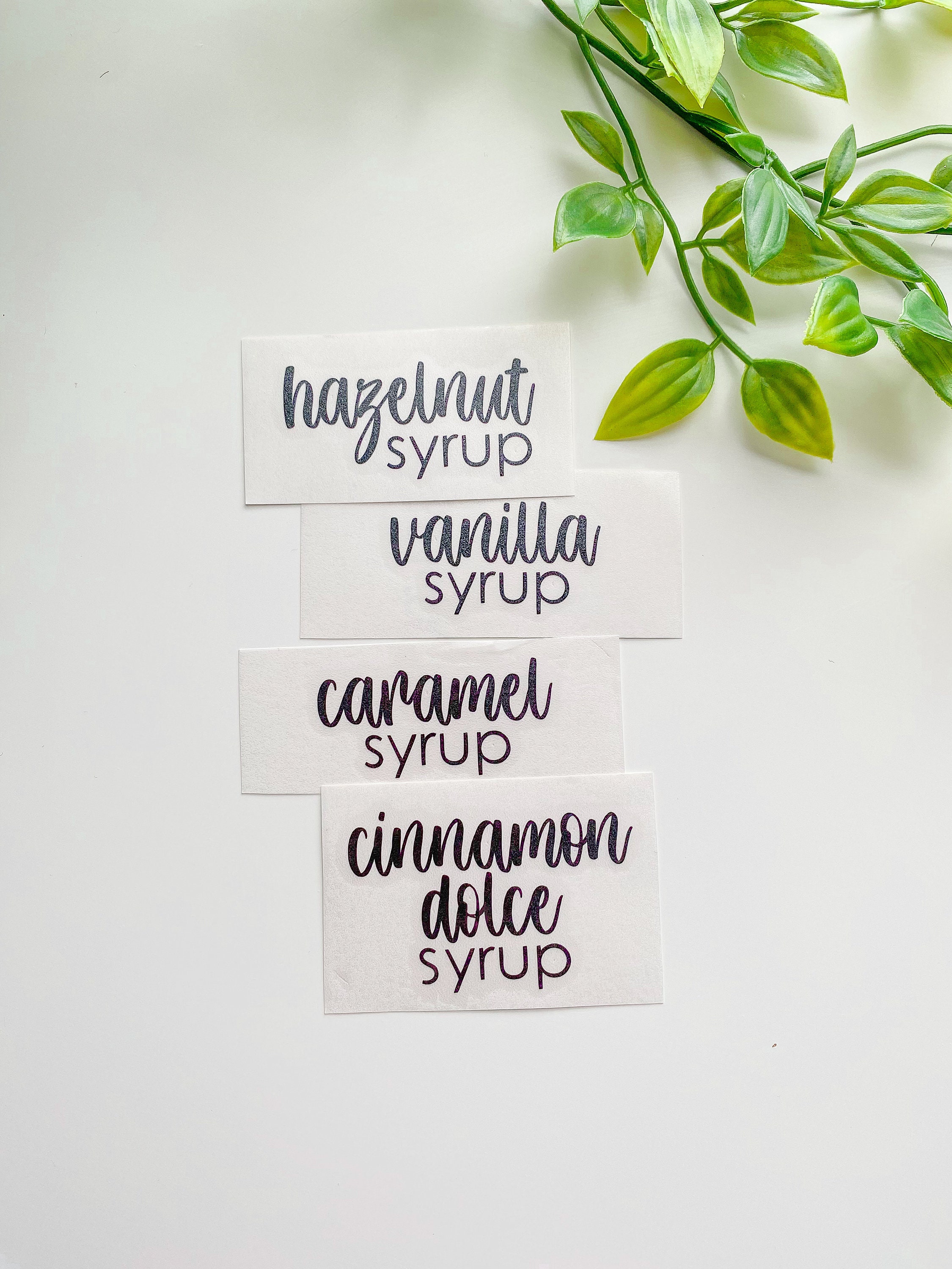 Regular Syrup Sticker Coffee Syrup Stickers, Waterproof Vinyl Stickers, Syrup Bottle Labels ...