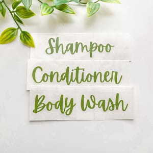 Shampoo Conditioner Body Wash Stickers | Personalized Shampoo Labels | Custom Design Shower Stickers| Uniform Body Soap Stickers imagen 4