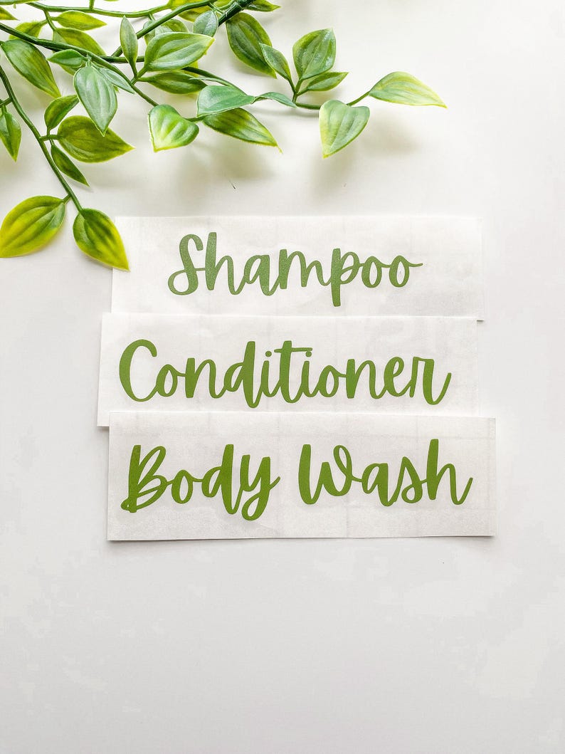 Shampoo Conditioner Body Wash Stickers | Personalized Shampoo Labels | Custom Design Shower Stickers| Uniform Body Soap Stickers imagen 4