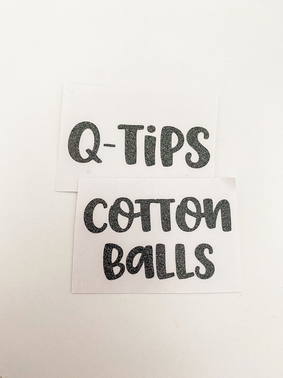 Cotton Balls Sticker Qtips Sticker Bathroom Vinyl Decals Etsy