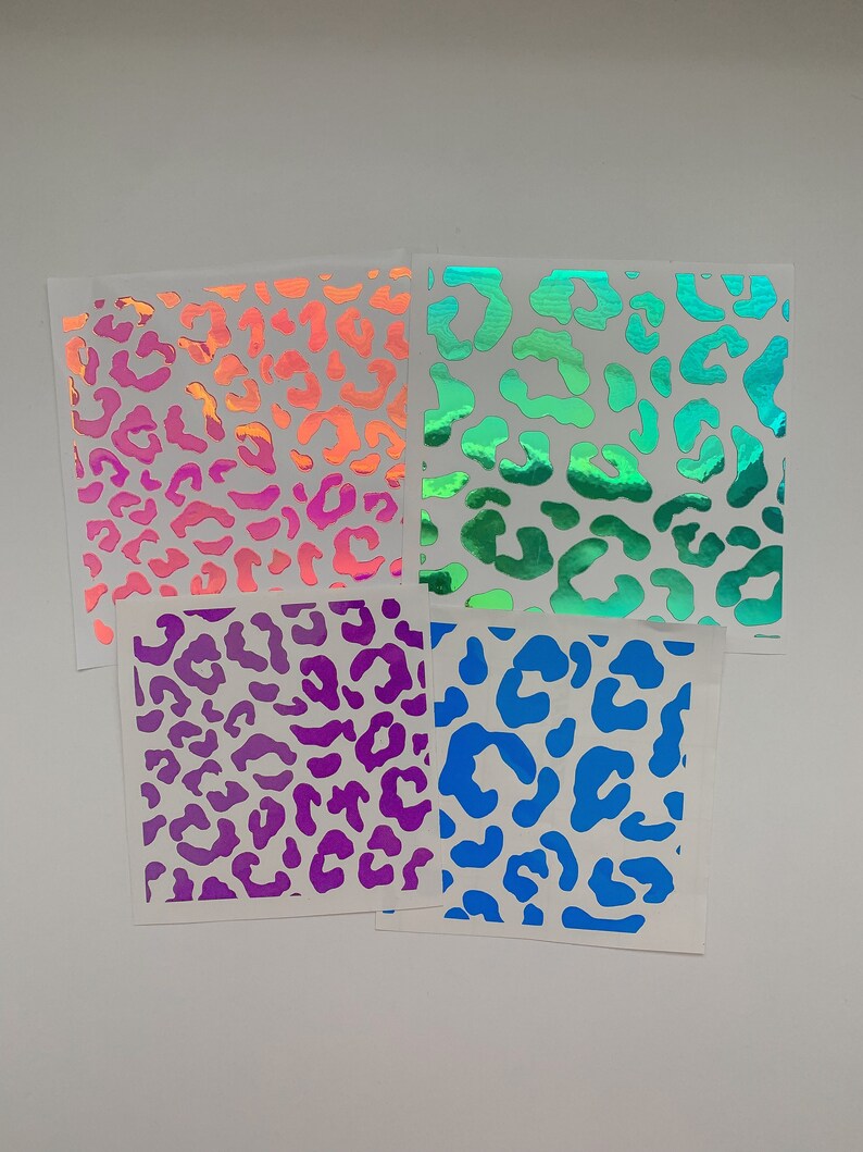 Leopard Print Vinyl Decal Leopard Print Sticker DIY Etsy