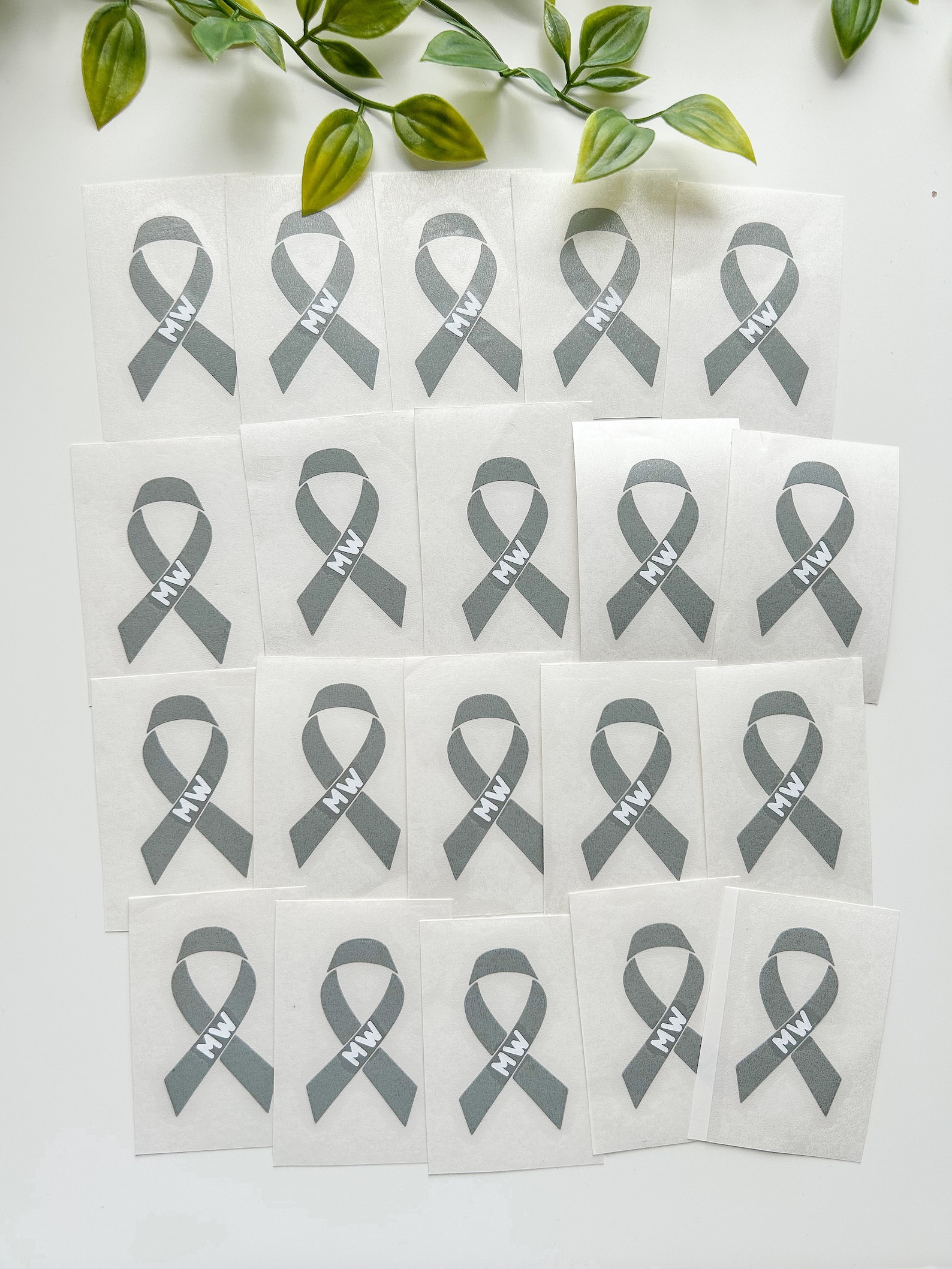 BULK Cancer Awareness Ribbon Stickers, Waterproof Vinyl Stickers ...