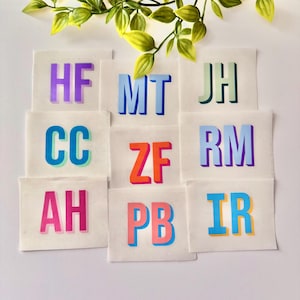 Double Layer Monogram Decal | 3D Shadow Layered Stickers | Personalized Gift Idea | Shadow Block Decals | Custom Initials | Tumbler Decal immagine 3